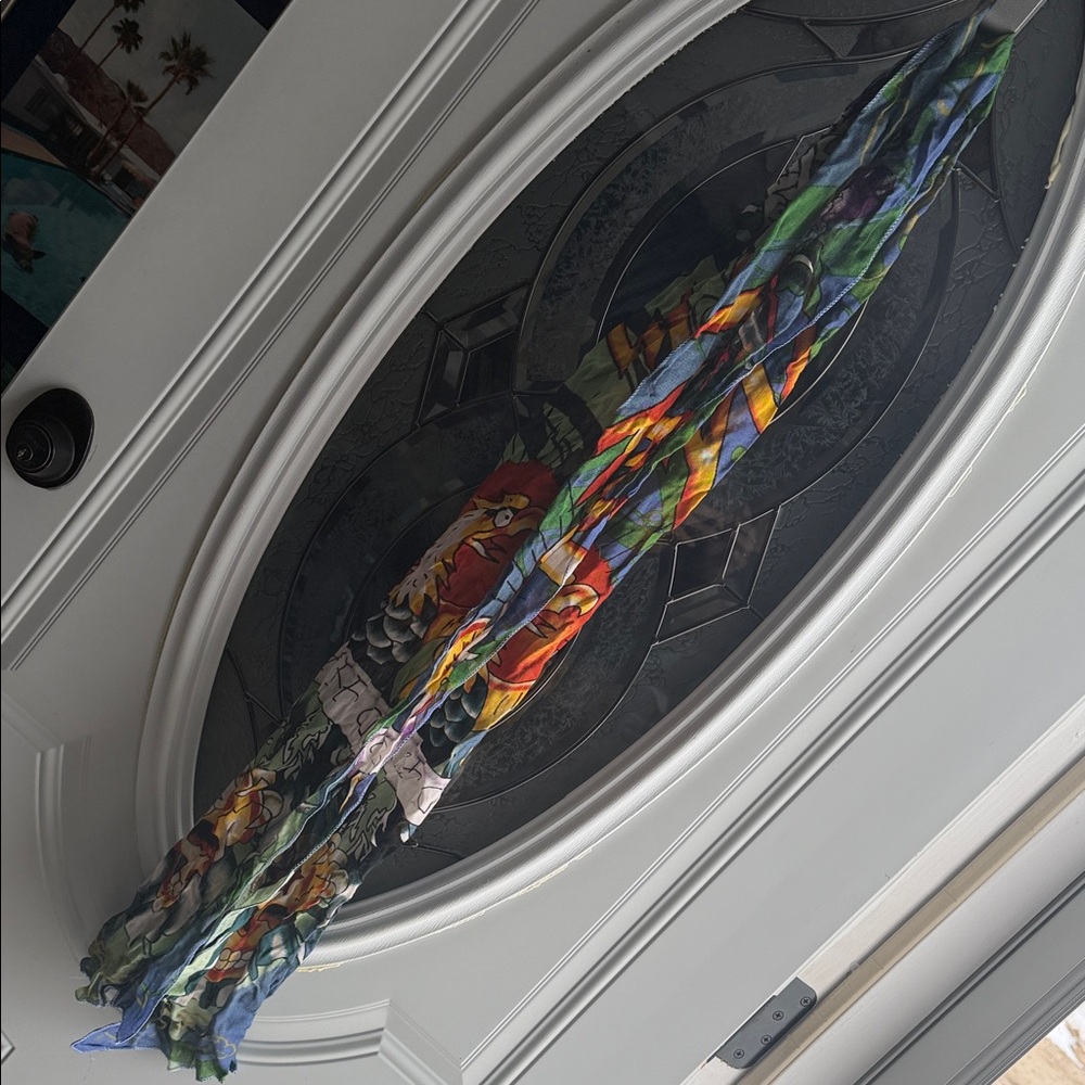 Colorful ED Hardy Scarf 🧣 - Picture 1 of 5
